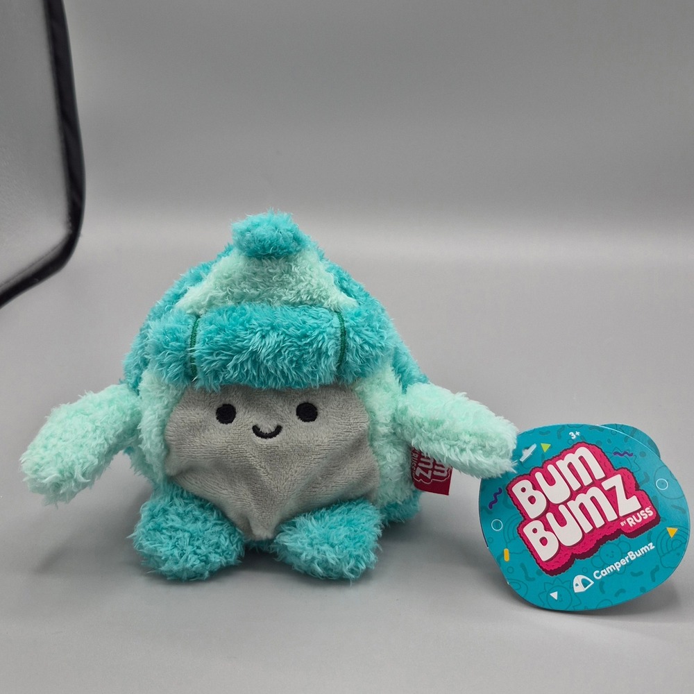 BumBumz by Russ CamperBumz Timothy the Tent Plush BBZ5-75 Teal Aqua NWT